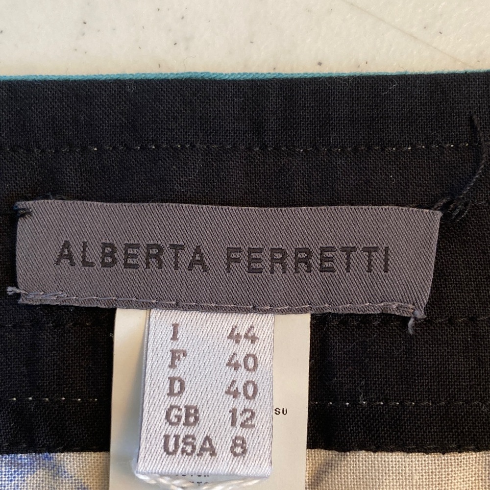 Alberta Ferretti Multicolor Floral A-Line Skirt - Picture 2 of 6